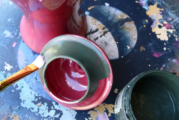 how to brush paint a ginger jar (8)