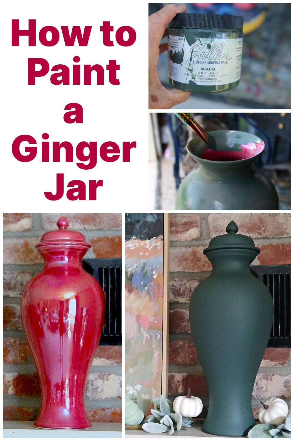 how to paint a ginger jar the easy way