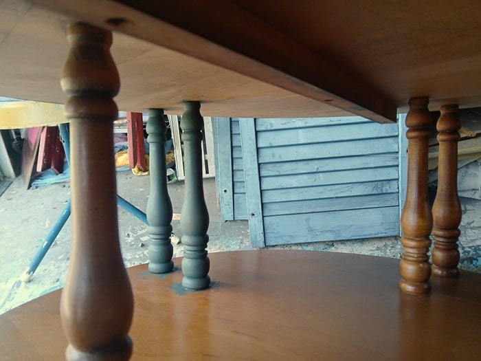 painting spindles on furniture