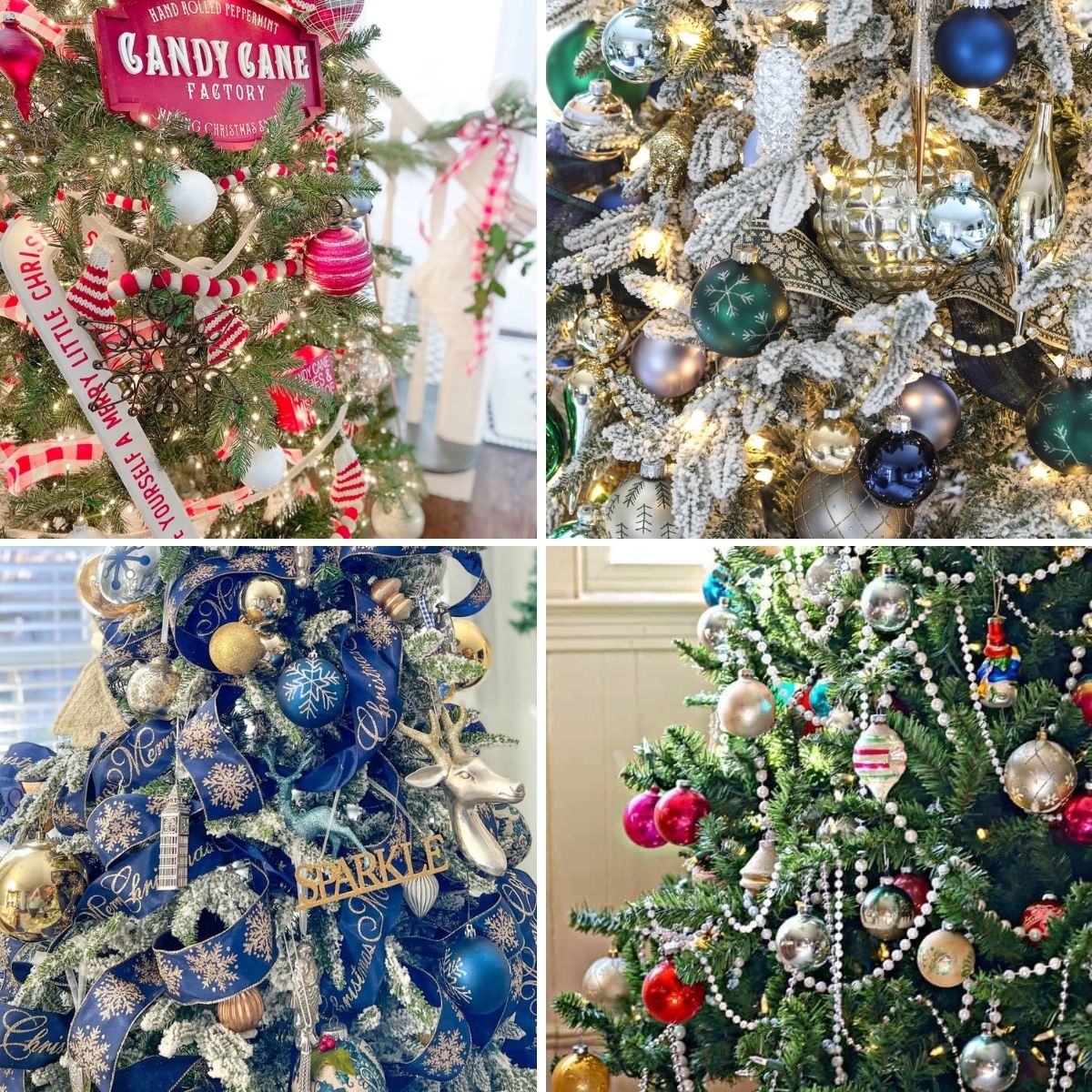 Christmas Color Schemes 4 image collage