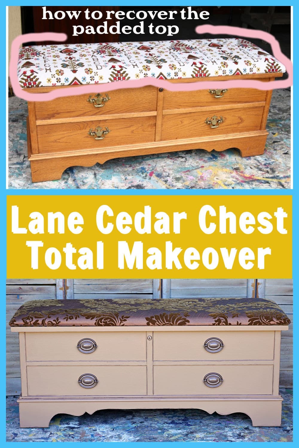 Lane cedar chest total makeover before and after