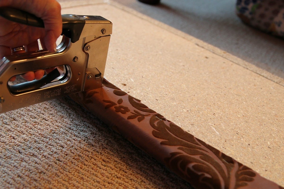 how to recover the padded seat on a Lane cedar chest