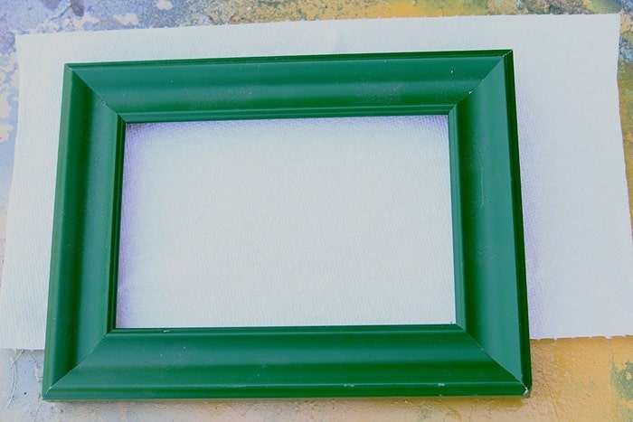 how to spray paint a picture frame