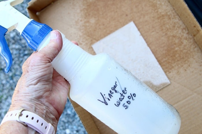 how to use vinegar and water to make diy mercury glass