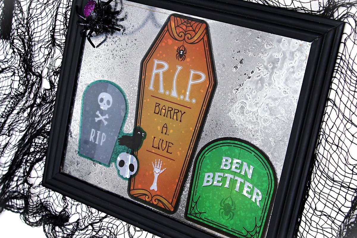 make mercury glass on clear glass with Looking Glass spray paint and black spray paint