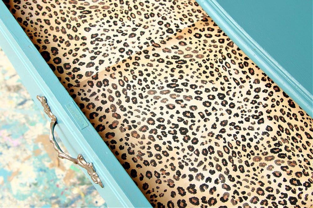 cover furniture drawers with scrap book paper in fun designs