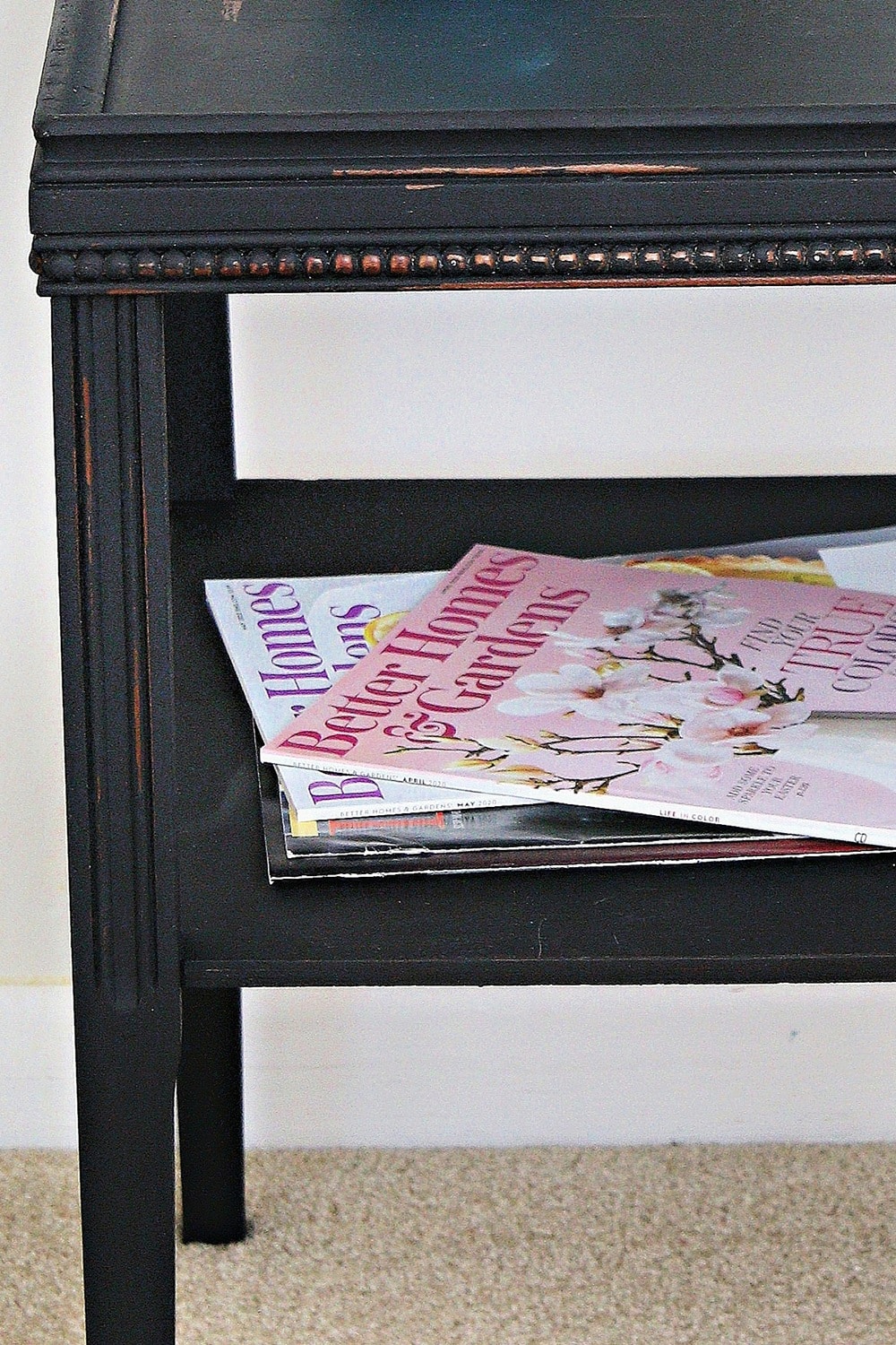 how to wet distress furniture with Simple Green