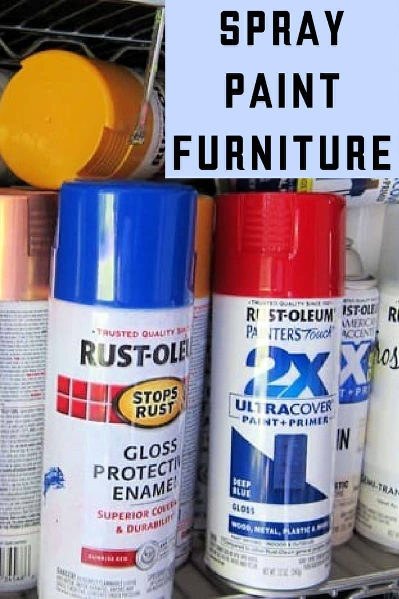spray paint furniture