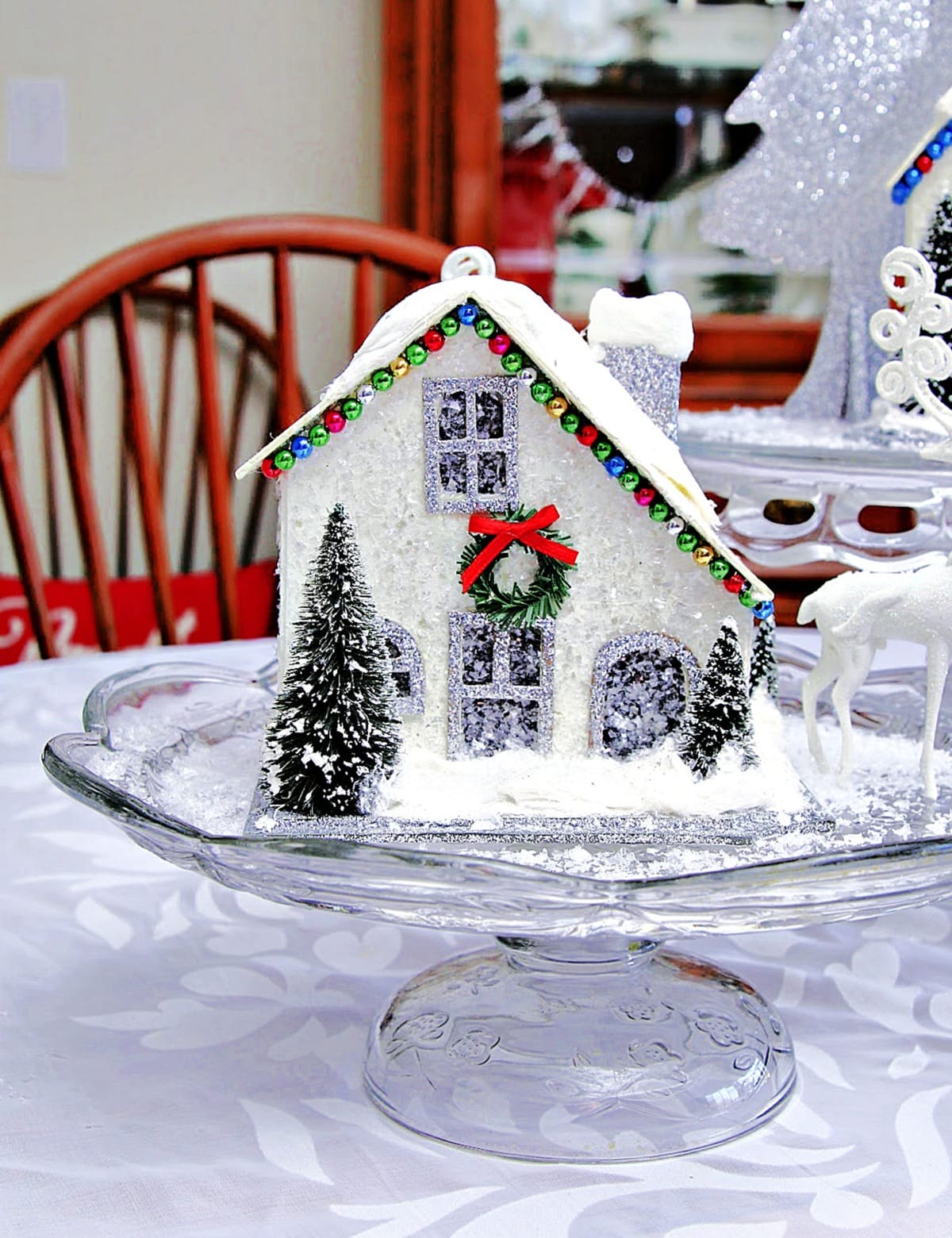 Christmas house display centerpiece