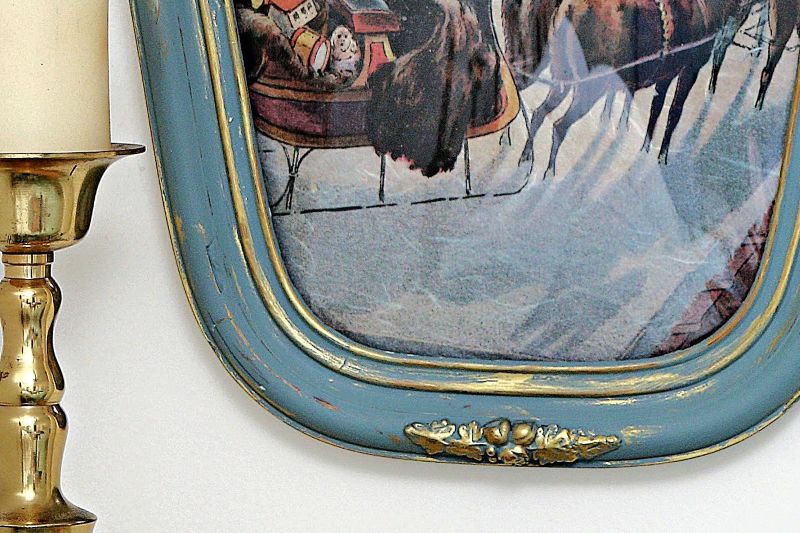 antique picture frame repair and paint