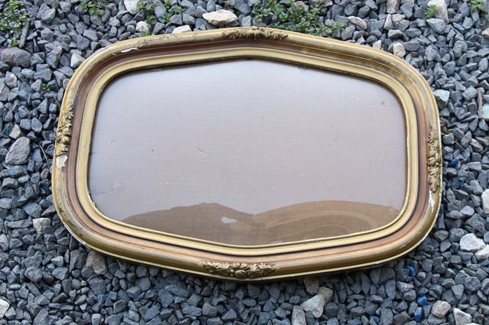 antique picture frame to be upcycled (2)