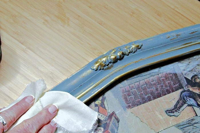 how to buff and shine gilding paint