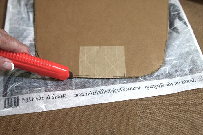 how to cut decoupage paper