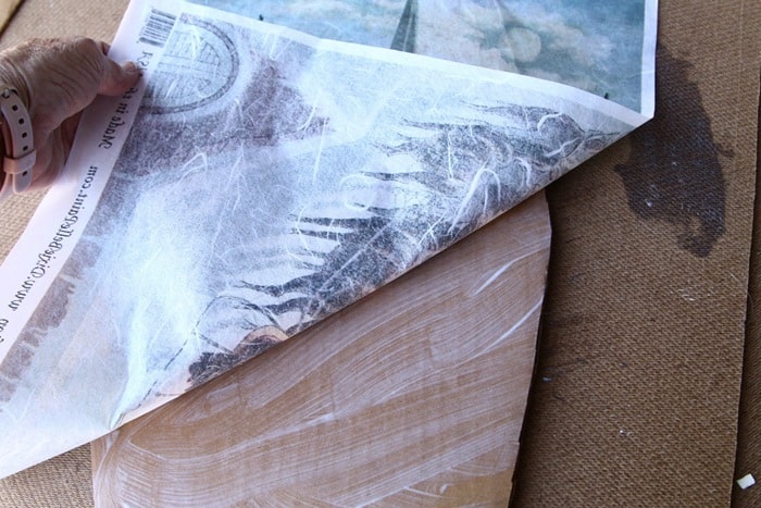 how to decoupage with rice paper and paint sealer instead of Mod Podge (1)