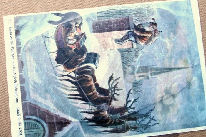 how to decoupage with rice paper and paint sealer instead