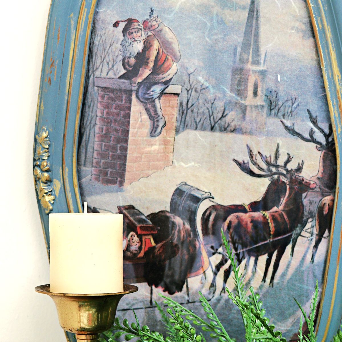 DIY project, How to paint and repair an antique picture frame