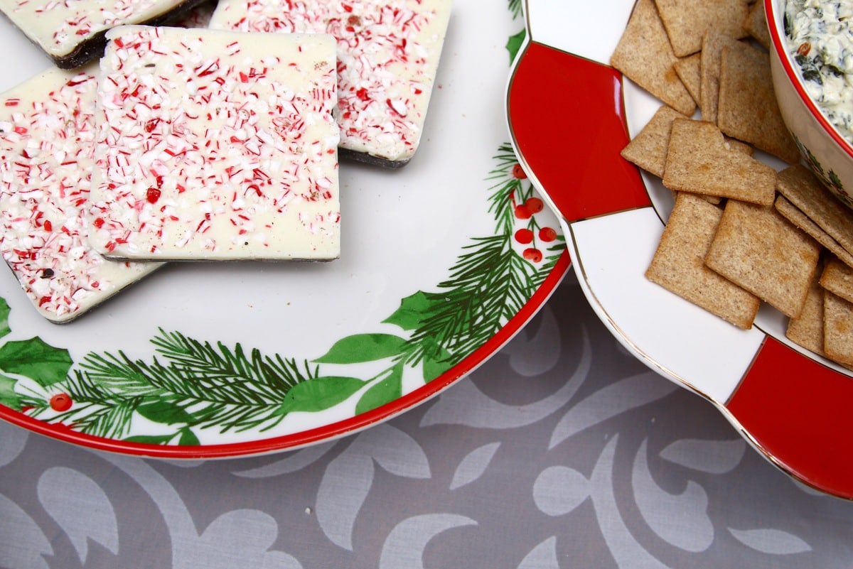 how to use DIY cake stand made from dishes to display party foods (3)