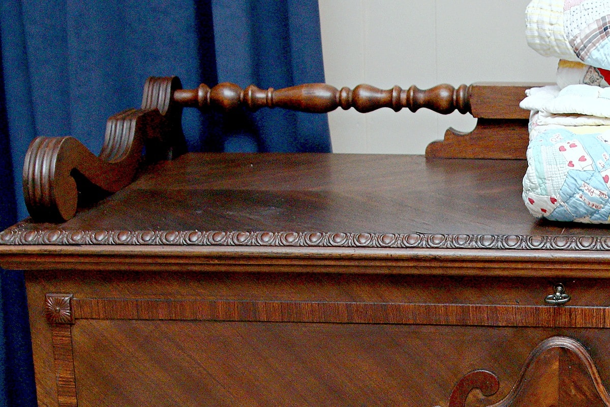 how to refresh old furniture like this cedar chest without sanding or stripping