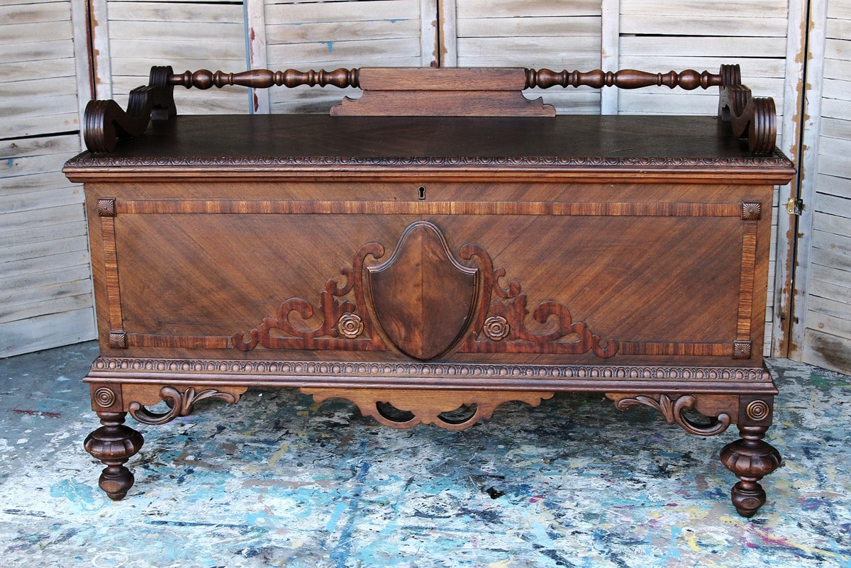 how to update old wood furniture without sanding and stripping