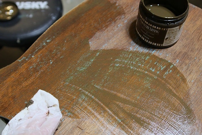 how to use toner to refresh table stain 4