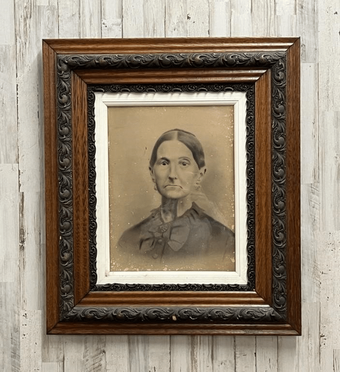 large frame with old photo