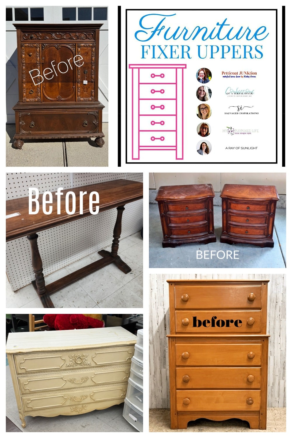 how to paint furniture with the Furniture Fixer Upper Team