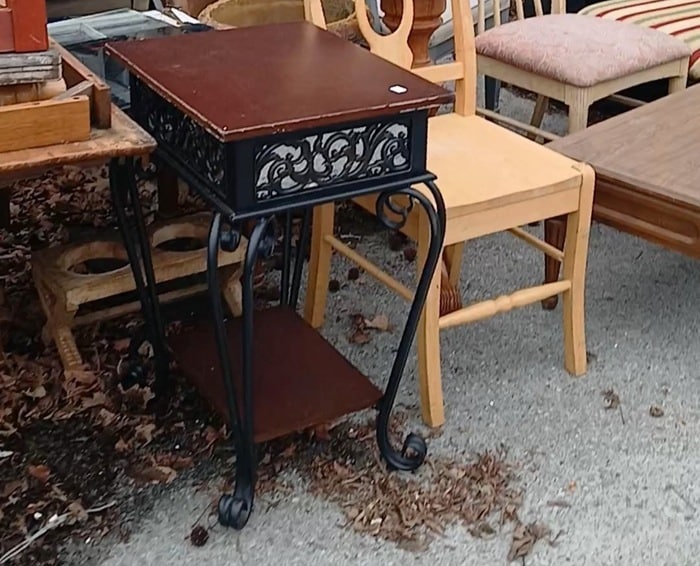 side table from the auction