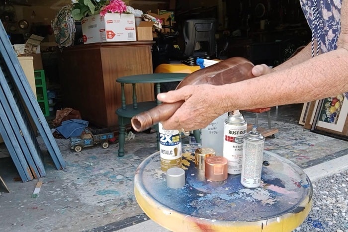 the easy way to make a mercury glass wine bottle