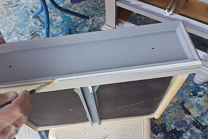 how to detail furniture drawers with white paint