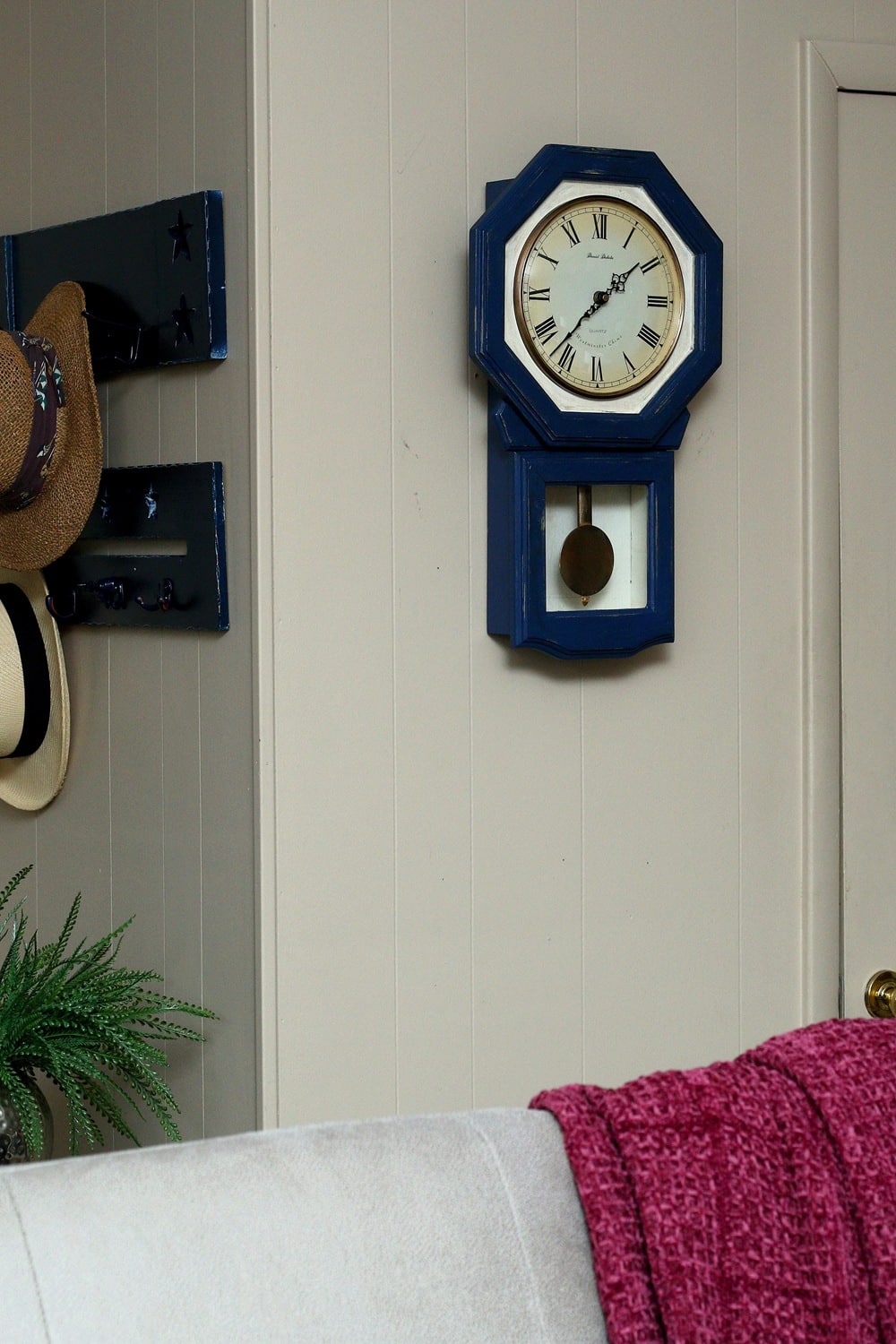 how to repaint a wood wall clock to match your home decor style