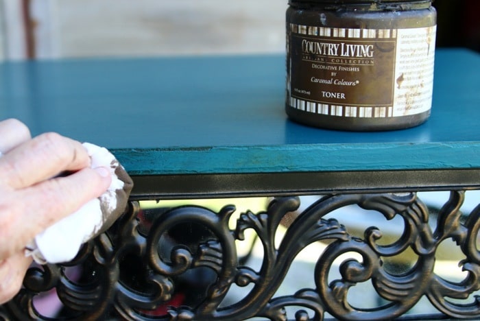 how to use Caromal Colours Toner to antique or age furniture