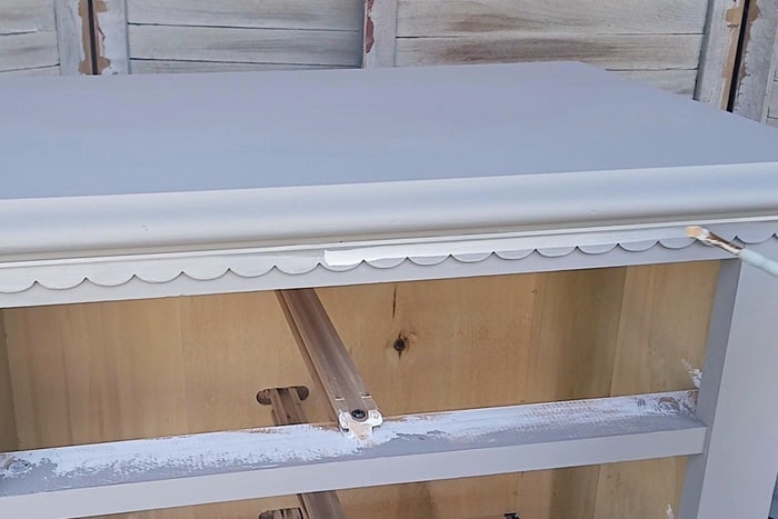 how to whitewash painted furniture