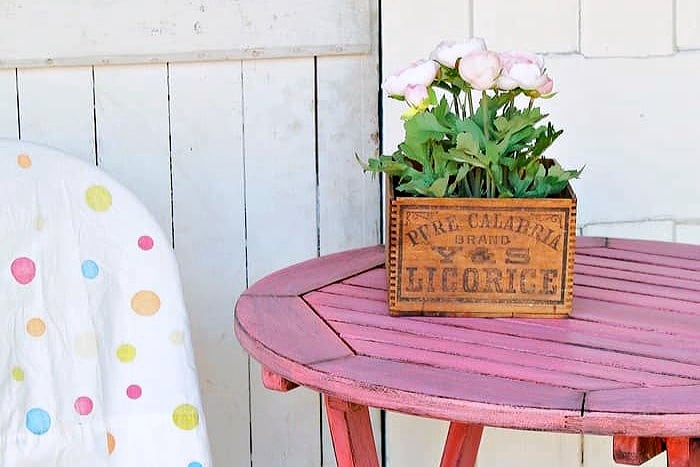 Wood Cigar Box Potted Flower Display