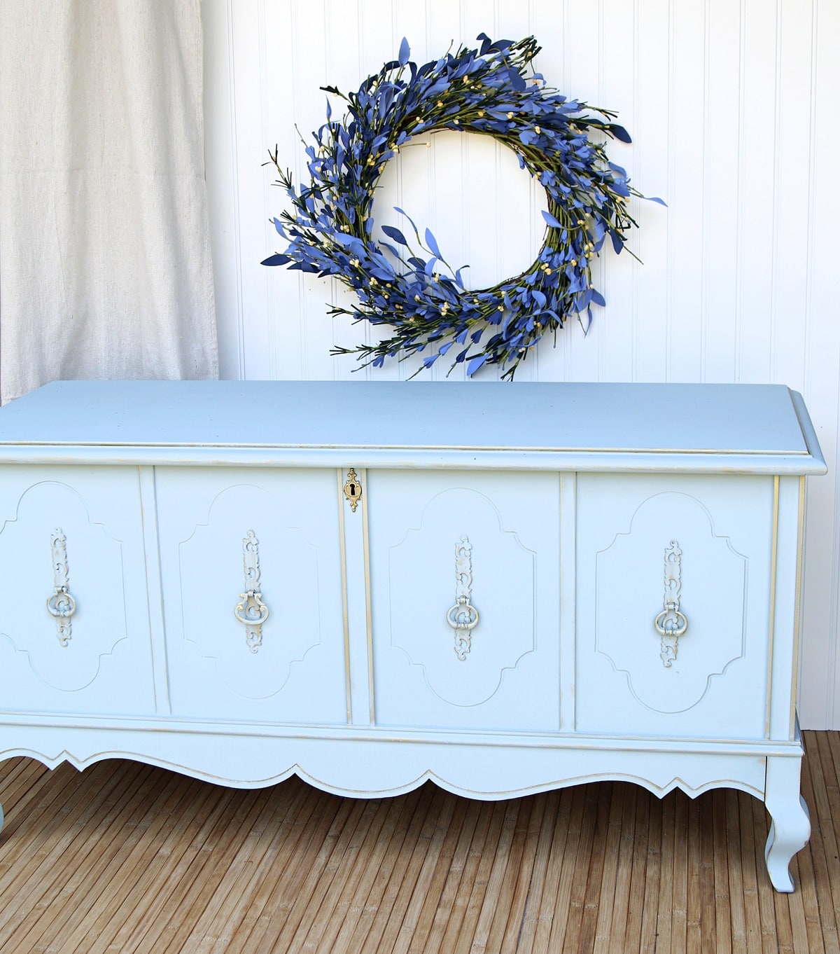 beautiful painted Lane cedar chest