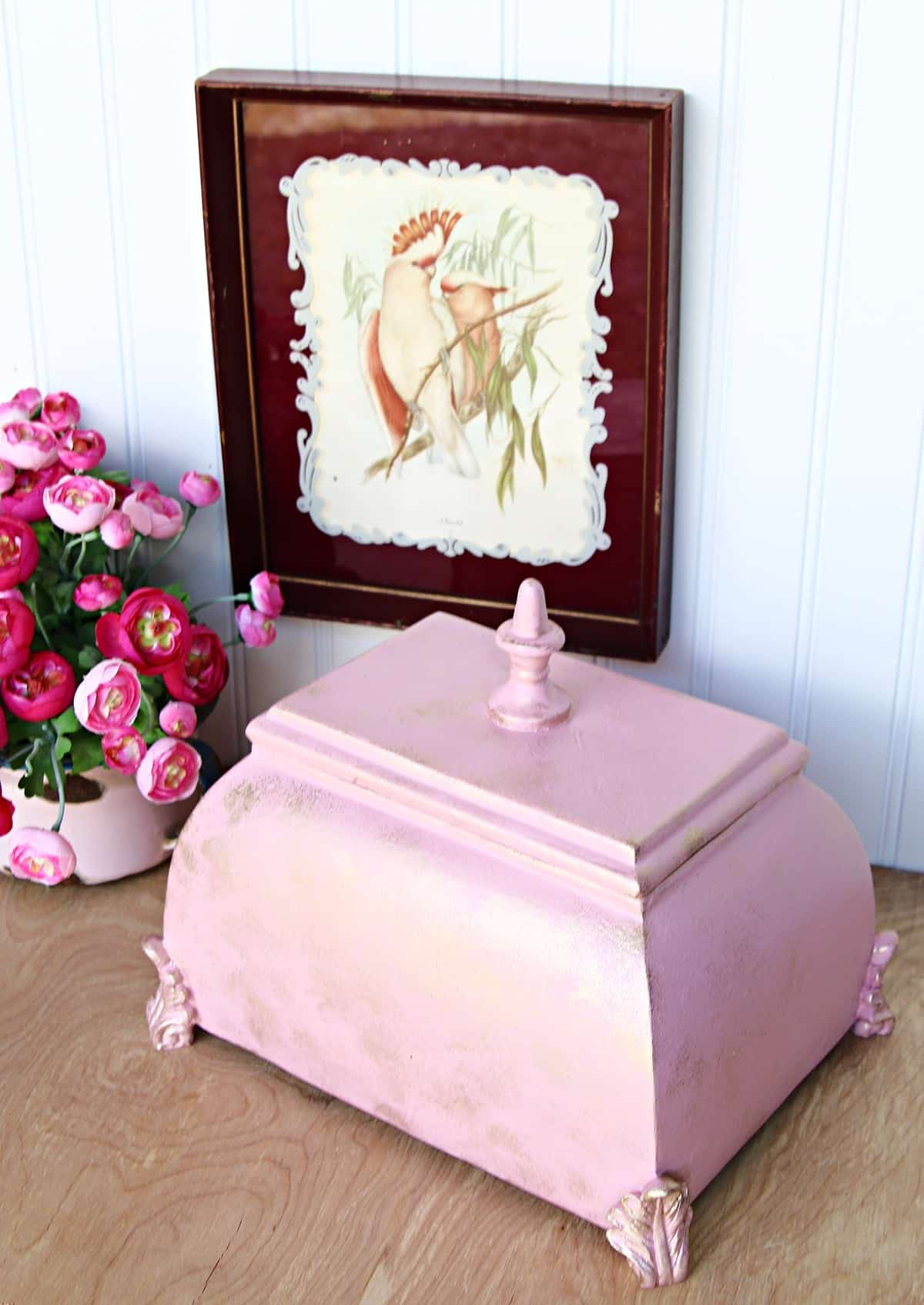 oops paint for a thrift store trinket box