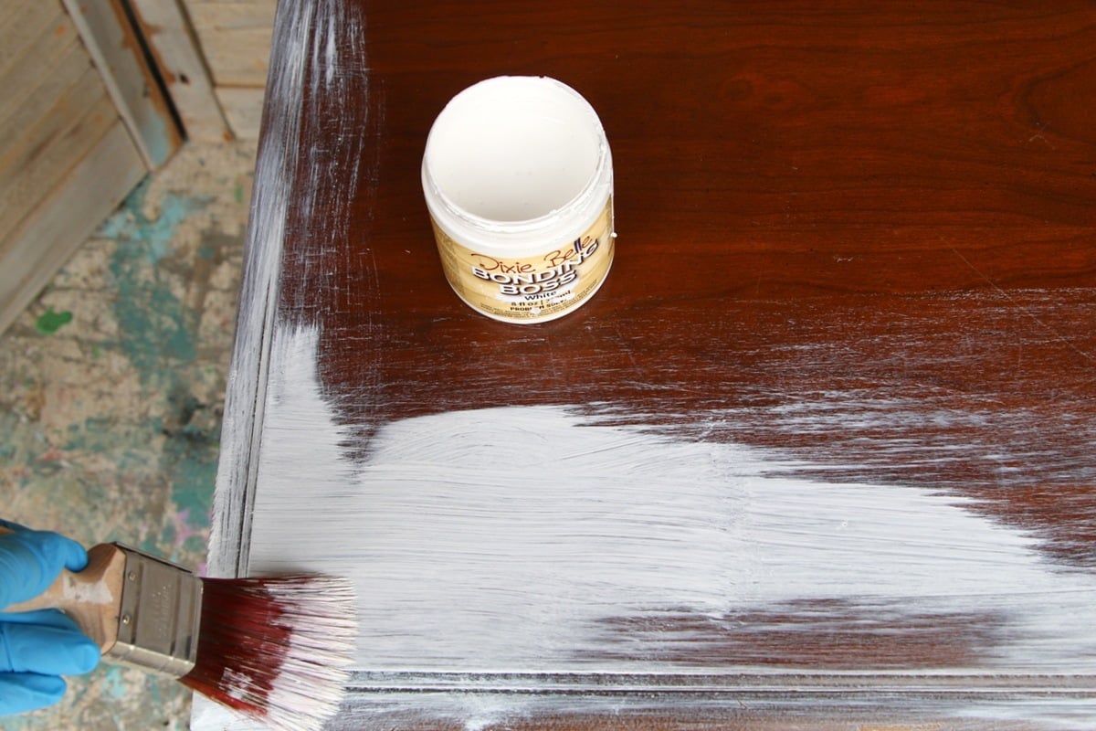 prep furniture with Bonding Boss from Dixie Belle before painting (2)