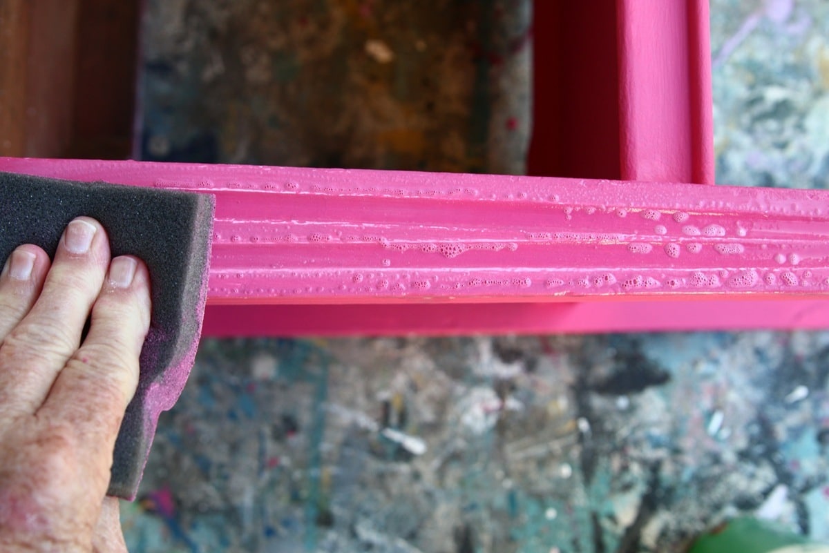 how to distress layered paint with no mess (1)