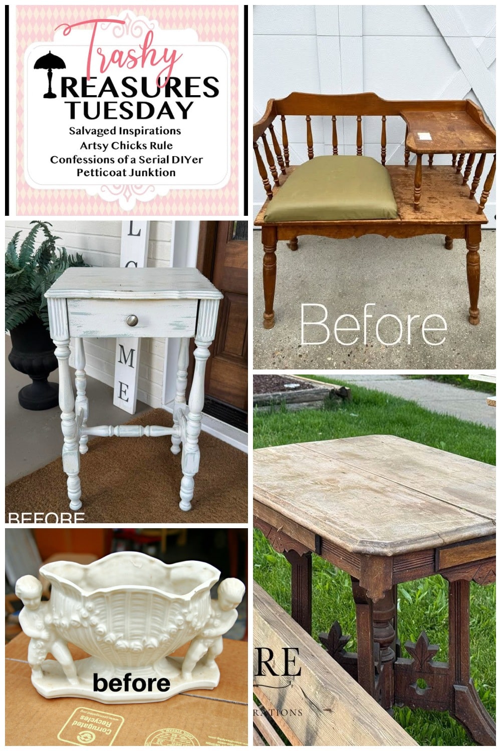 Trashy Treasures Tuesday makeovers June