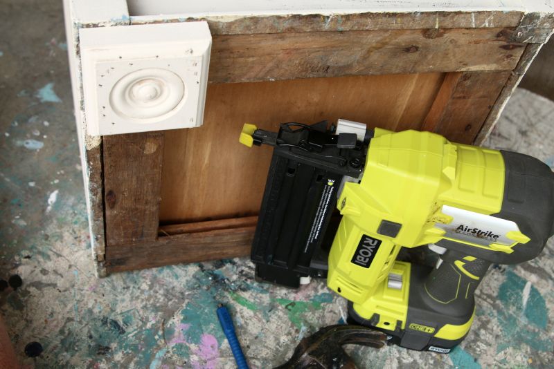 how to add feet or risers to a small nightstand (5)