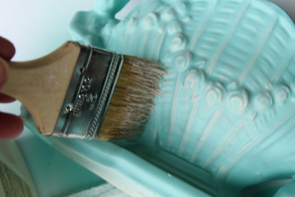 how to dry brush painted decor