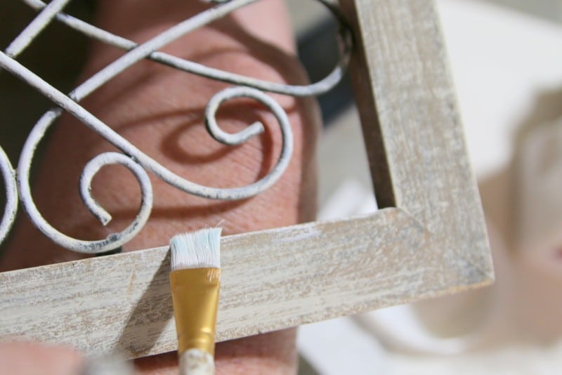 how to dry brush white paint onto a thrift store find (9) (Custom)