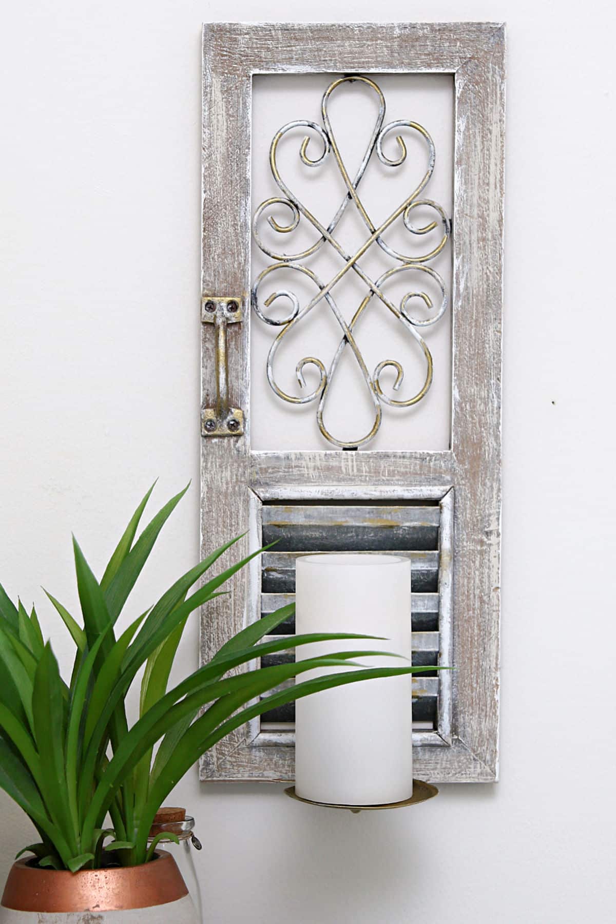 how to update a yard sale find with dry brushed paint