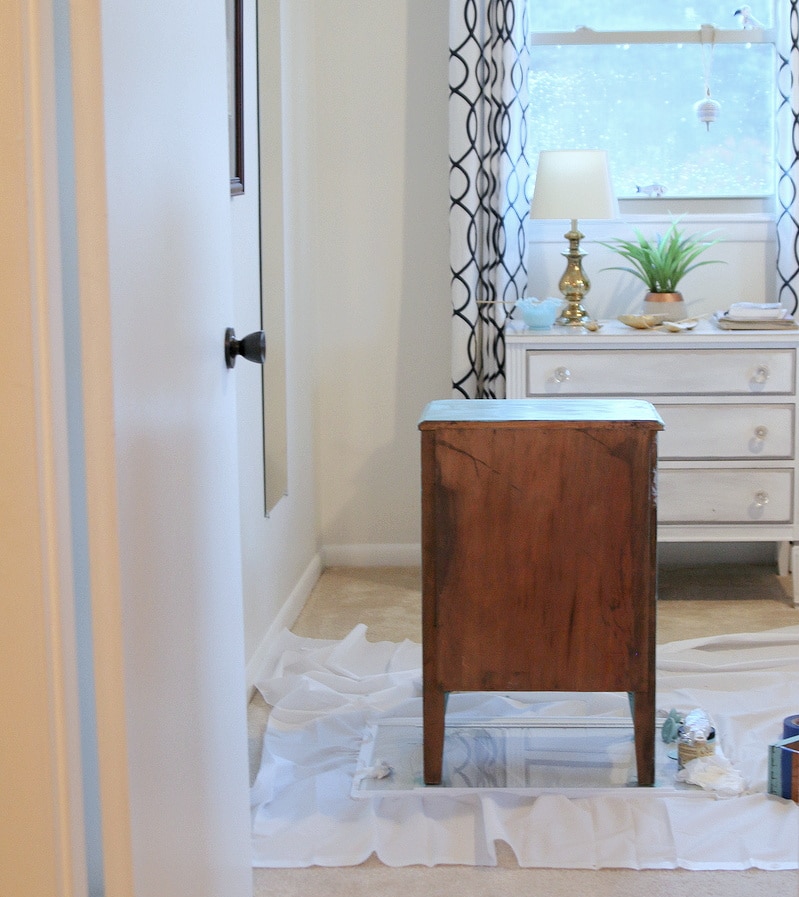 painting furniture indoors