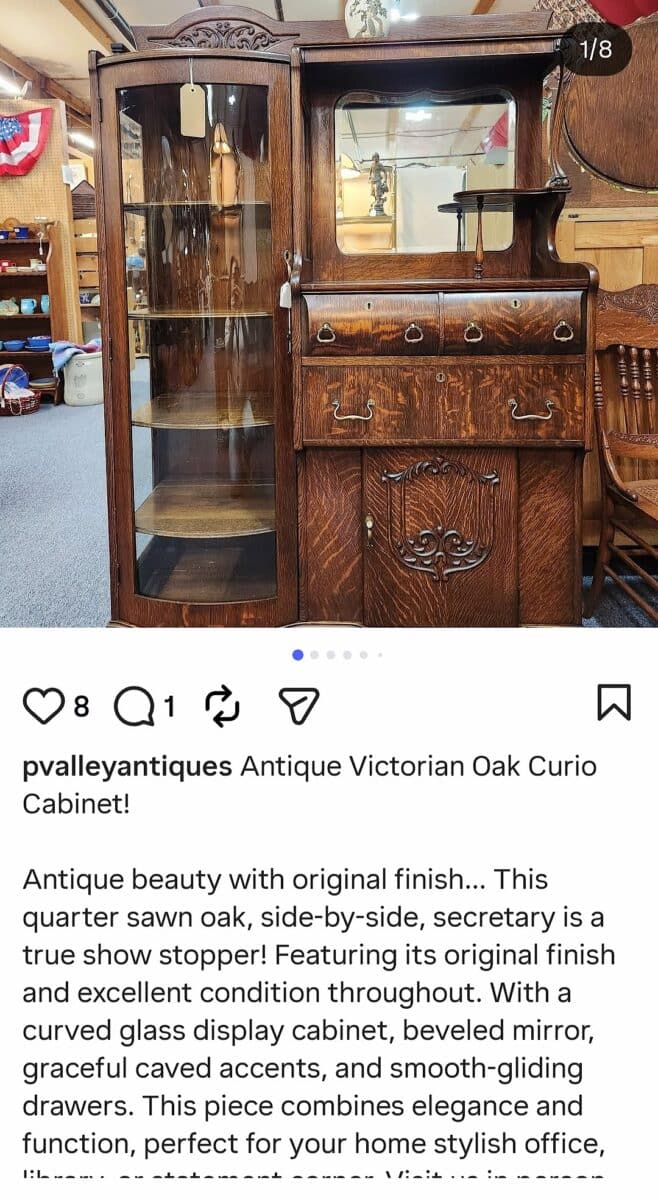 Antique Oak Secretary