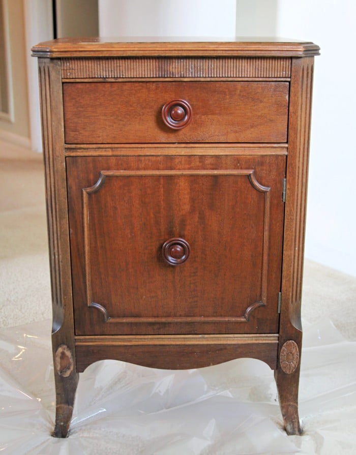vintage side table bought at an online auction (Custom)