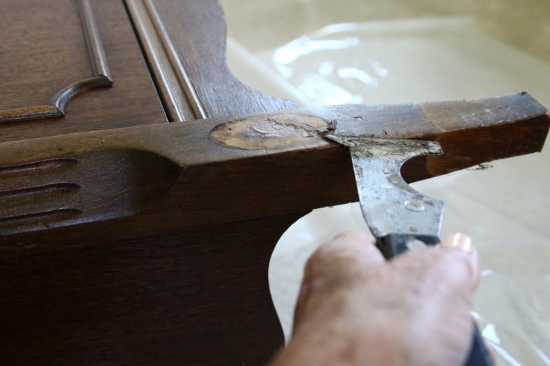 vintage table prep for painting (7) (Custom)