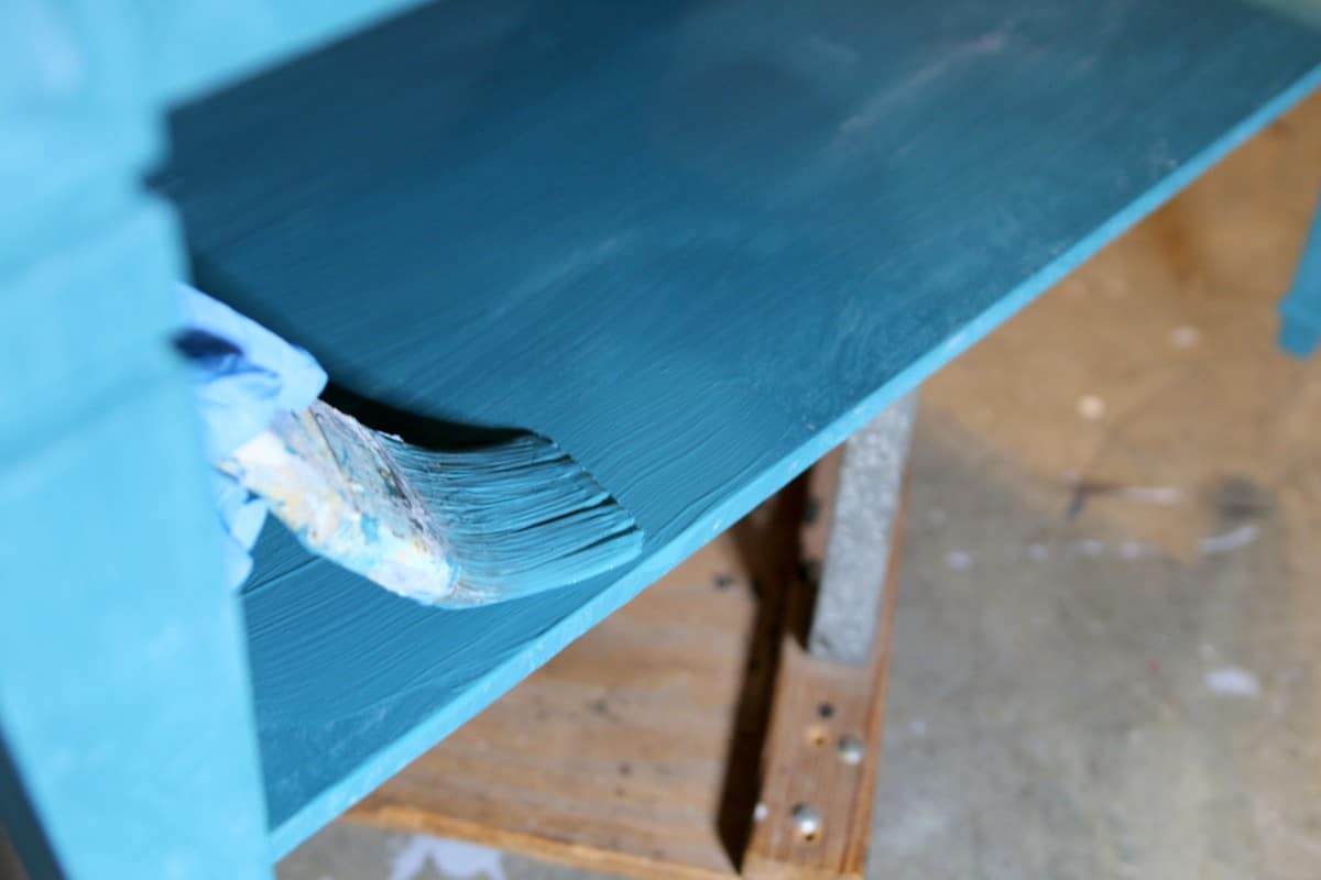 how to paint furniture with Dixie Belle Silk paint color Mirage (1) (Custom)