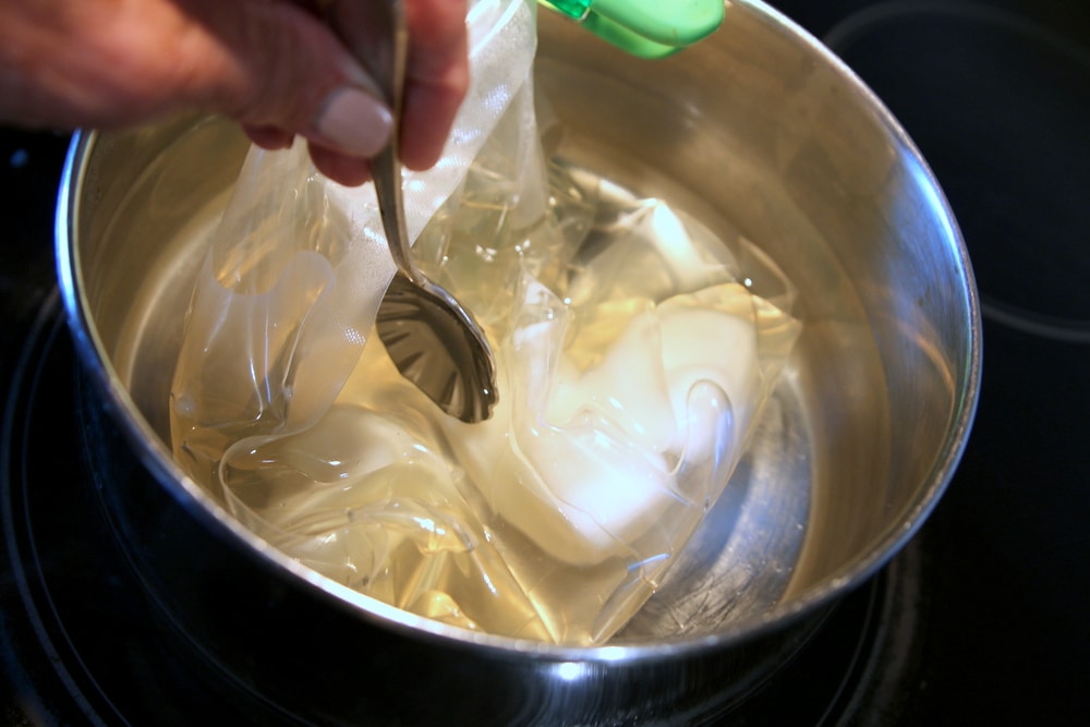 melting candle wax