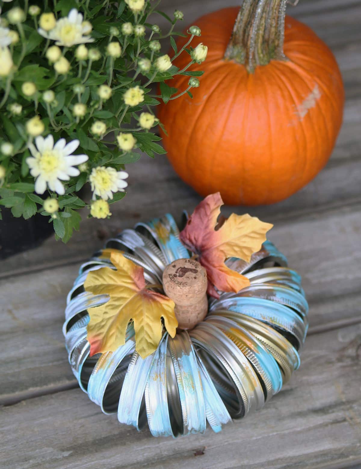 canning jar rings diy pumpkin