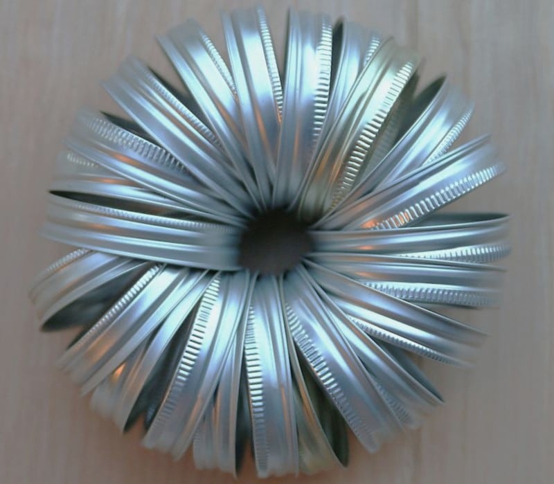 jar rings in the shape of a pumpkin